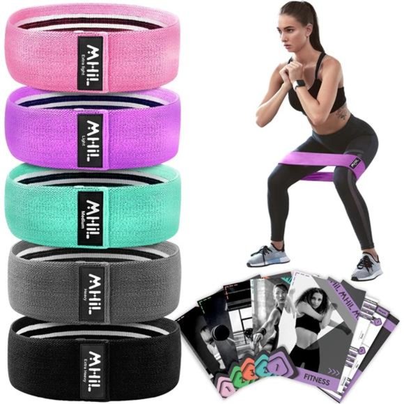 Resistance Bands for Working Out Women - 5 Booty Bands for Women and Men - Picture 1 of 6